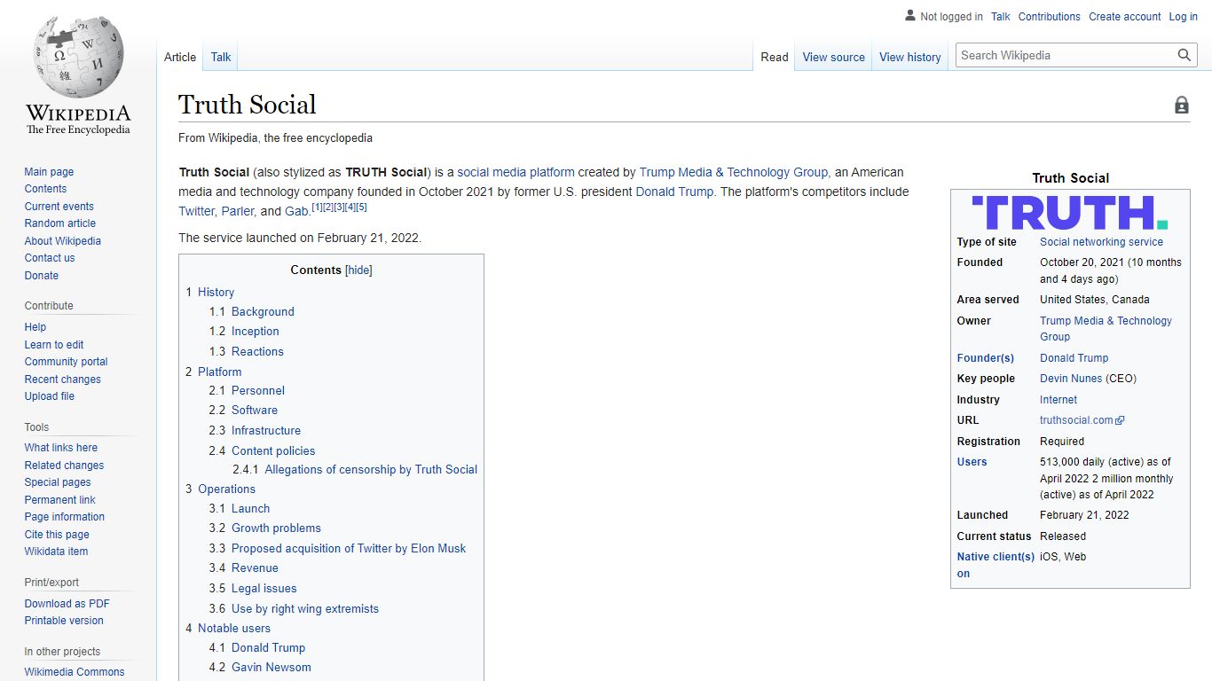 Truth Social - Wikipedia